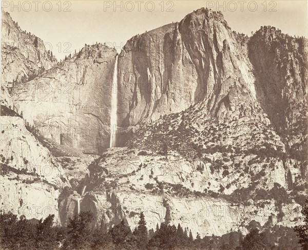 Yosemite Falls, 2,634 feet, ca. 1872, printed ca. 1876.