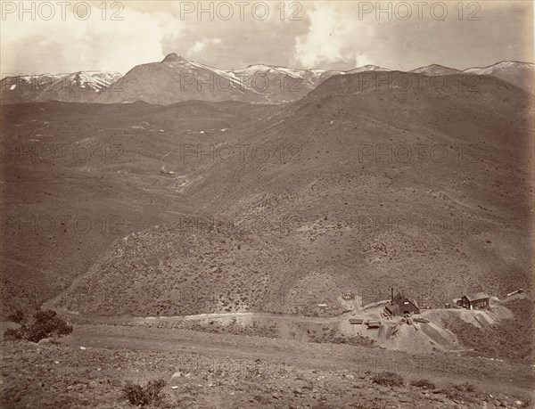 Sutro Tunnel Shaft No. 2, 1875, printed ca. 1876.