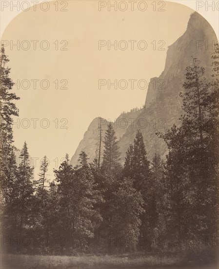 Outline View of the Half Dome, 4967 Feet, 1861.