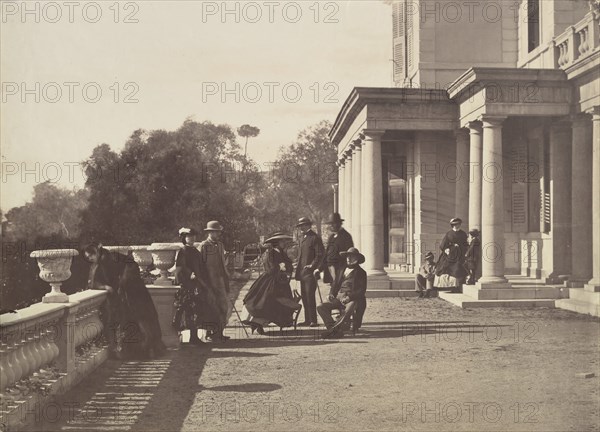 [Lord Brougham and his Family, Cannes], 1862.