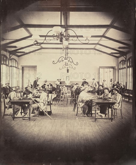 Asile impérial de Vincennes, salle de jeu, 1858-59.