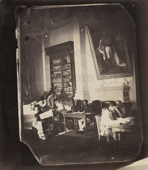 Asile impériale de Vincennes: la bibliothèque, 1858-59.