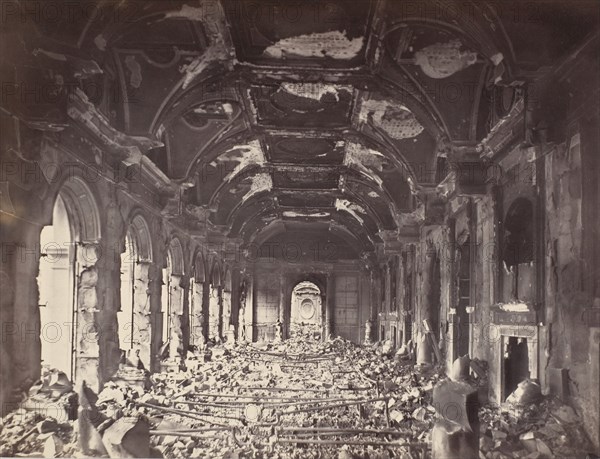 Grande Salle du Conseil d'Etat, May 1871.