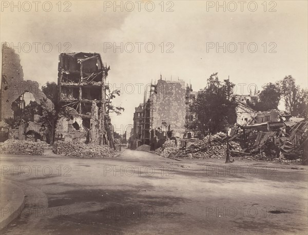 Maisons de la porte d'Auteuil, May 1871.