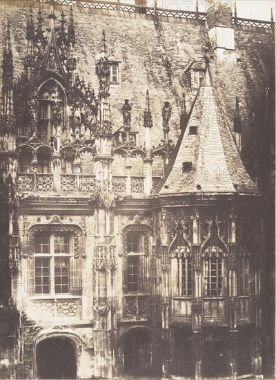 Fragment du Palais de Justice, Rouen, 1852-54.