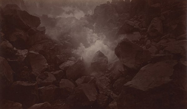Crater of Volcano, Quetzaltenango-Guatemala, 1875.