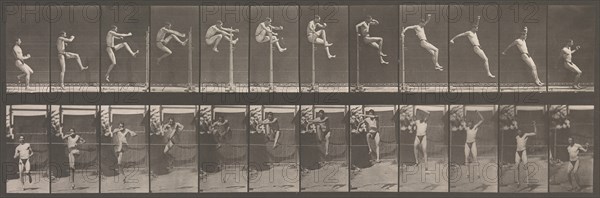 Animal Locomotion. An Electro-Photographic Investigation of Consecutive Phases of Animal Movements. Commenced 1872 - Completed 1885. Volume V, Man (Pelvis Cloth), 1880s.