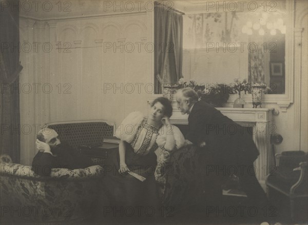 Paul Poujaud, Mme. Arthur Fontaine, and Degas, 1895.
