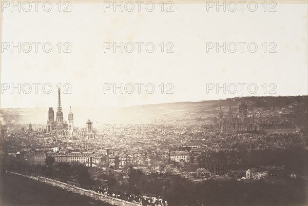 Vue générale de Rouen, 1852-54.