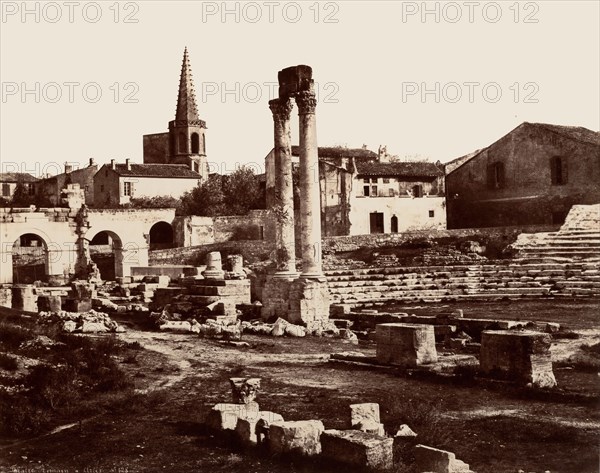 Théâtre Romain à Arles, 1860 or earlier.