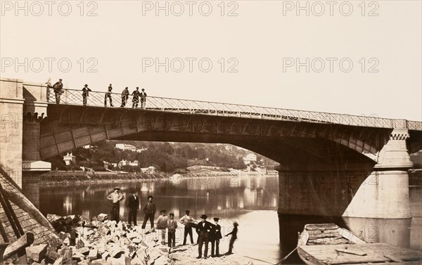 Pont de la Mulatiere, ca. 1861.