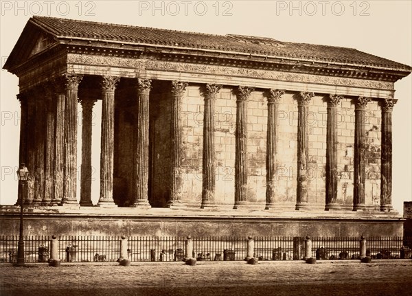 Maison Carrée à Nimes, 1853.