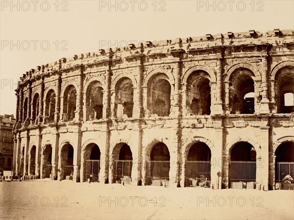 Nimes, Amphithéâtre, ca. 1861.