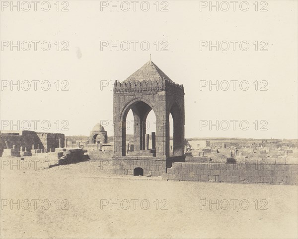 Le Kaire, Cimetière des Mamelouks, 1851-52, printed 1853-54.