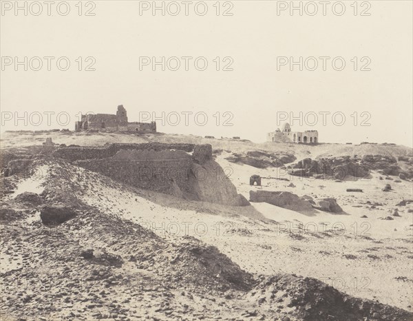 Assouan, Ruines de l'Ancienne Enciente Arabe, au Sud-Est de la Ville, 1851-52, printed 1853-54.