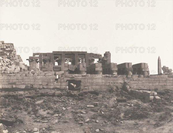 Karnak (Thèbes), Enciente du Palais Vue du Point H, 1851-52, printed 1853-54.