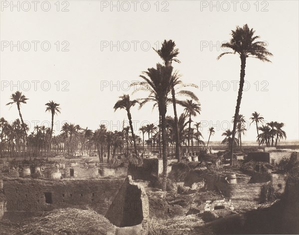 Abâziz, Intérieure d'un Village Arabe, 1851-52.