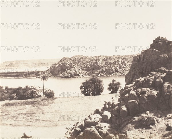 Tâfah, Rochers Granitiques sur les Rives du Nil, 1851-52, printed 1853-54.