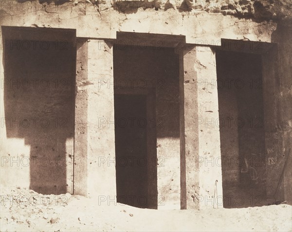 Béni Haçan, Architecture Hypogéenne, Tombeau d'Amoneï, 1851-52.