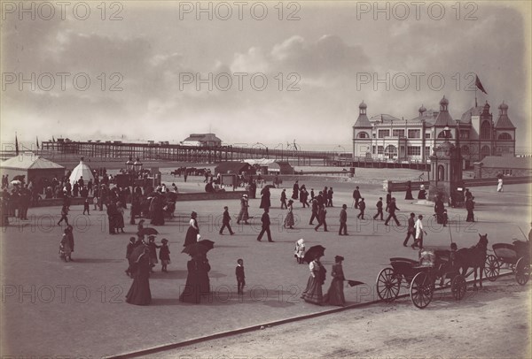 Rhyl. The Pavilion and Pier, 1870s.