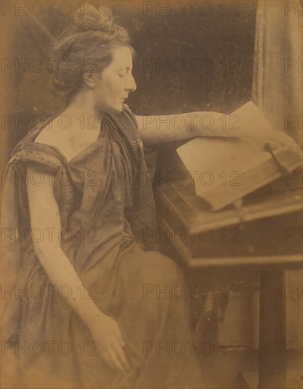 [Woman in Robes Reading a Book], 1870.