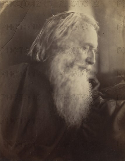 Henry Taylor, 1864. In addition to a distinguished career in civil service, Taylor was a widely recognized poet and playwright and Julia Margaret was an enthusiastic admirer of his work. He was among her most frequent photographic models.