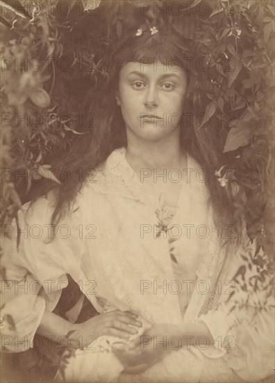 Pomona, 1872. The twenty-year-old Alice Liddell (1852-1934) as the embodiment of fruitful abundance, Pomona, Roman goddess of gardens and fruit trees. Alice Liddell was Lewis Carroll?s muse and frequent photographic model as a child.