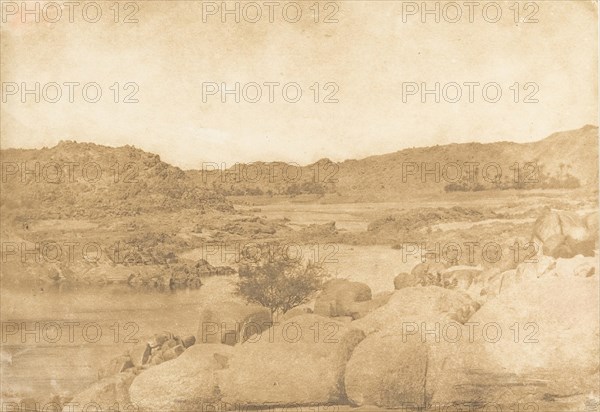 Vue prise à la première Cataracte (Rive droite), 1849-50.