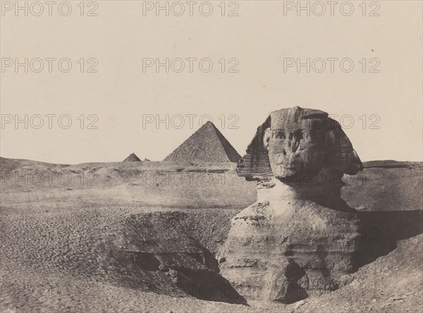 égypte Moyenne, Le Sphinx, December 1849, printed 1852.