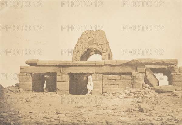 Vue du Temple d'Amada - Coupole ruinée d'une Eglise Copte, April 2, 1850.