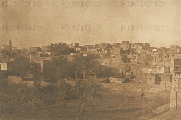 Vue prise du quartier Franc, au Kaire, December 1849-January 1850.