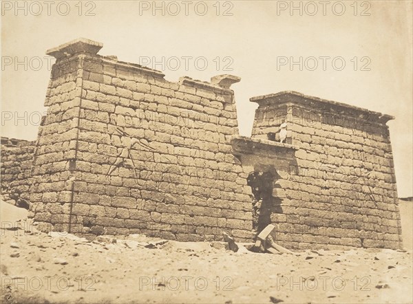 Pylones du Temple de Sébona, April 3, 1850.