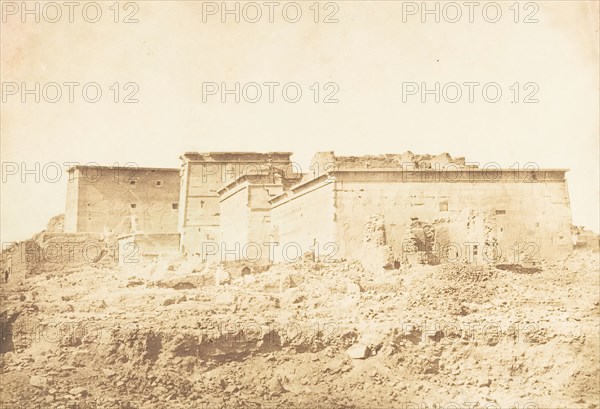 Ensemble du Temple d'Isis à Philae - Vue prise au Nord, April 1850.