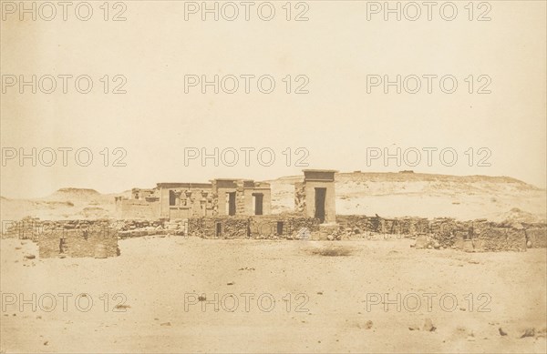 Vue générale du Temple et du Village de Déboude (Parembole), April 10, 1850.