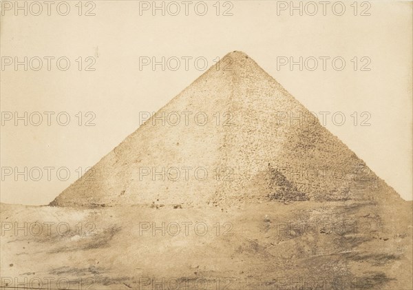 Vue de la grande pyramide (Chéops) prise à l'angle S.E., December 1849.