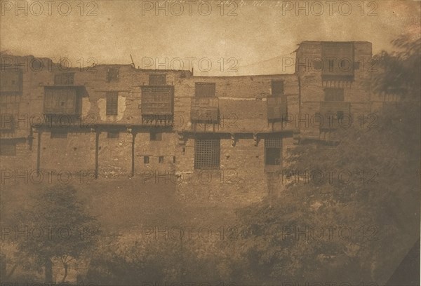Vue prise d'un Jardin du quartier Franc, au Kaire, December 1849-January 1850.
