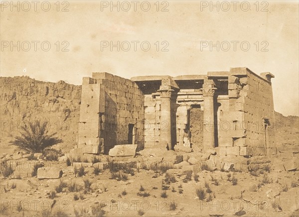 Vue du Temple de Tafah (Taphis), April 9, 1850.