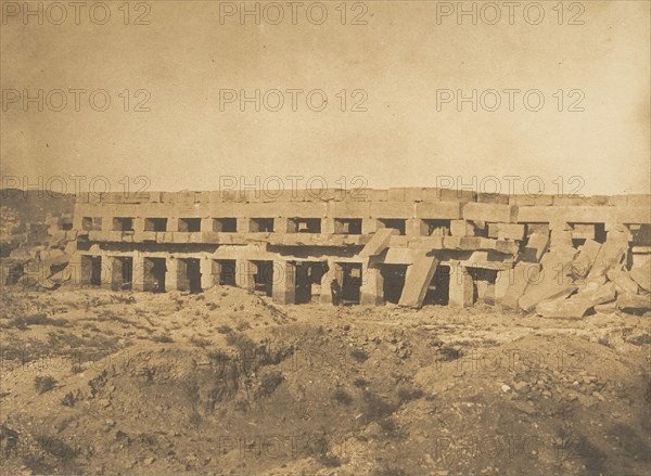 Promenoir de Thoutmès III - Dernières galeries du Palais de Karnac (Thèbes), 1849-50.