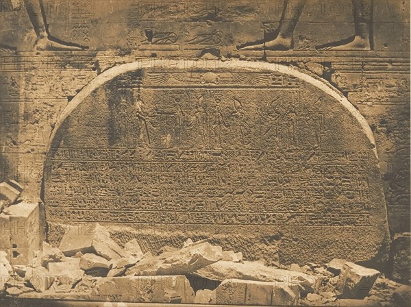 Proseynème scellé dans le second Pylone du Temple d'Isis, à Philae, April 15, 1850.