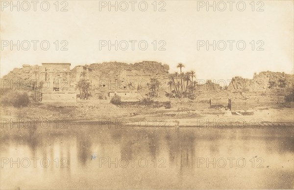 Vue générale de l'ile de Philae, prise de l'Est, 1849-50.