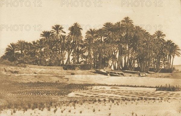 Vue de l'ile d'Eléphantine, en face d'Assouan, 1849-50.