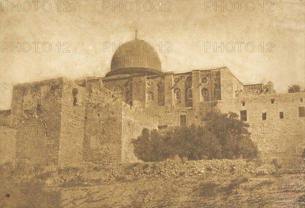 Koubbé-Nébi-Monça - Coupole de Moïse à Jérusalem, August 1850.