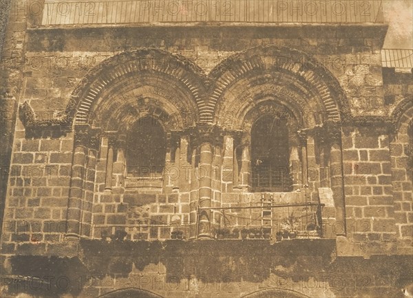 Façade de l'Eglise du St. Sépulcre, à Jérusalem (No. 2 partie supérieure), August 1850.