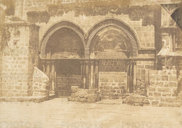 Façade de l'Eglise du St. Sépulcre, à Jérusalem (No. 1), August 19, 1850.