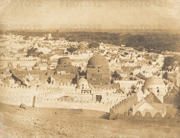 Vue générale du Cimetière de Siout, 1849-50.