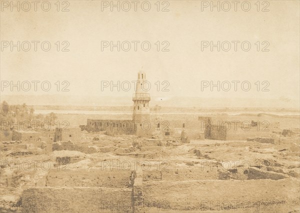 Vue du Village d'Edfou, 1849-50.
