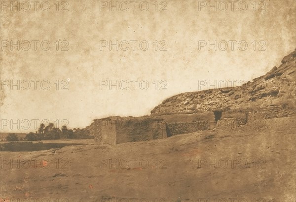 Vue prise au Village d'Abou-hor (Tropique du Cancer), April 1850.