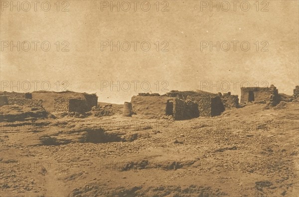 Vue du Village d'Abou-hor (Tropique du Cancer), April 1850.