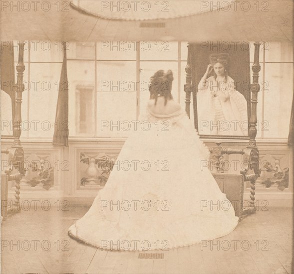 [Countess de Castiglione as Elvira at the Cheval Glass], 1861-67.