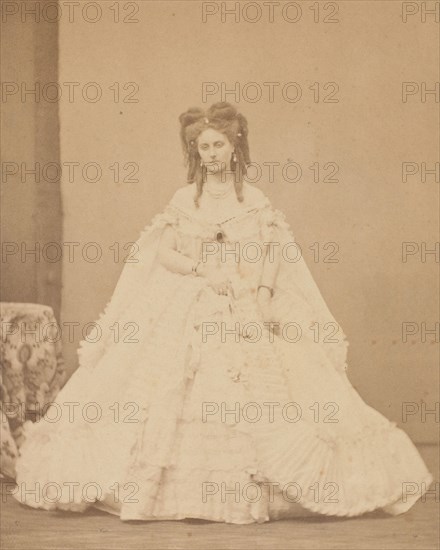 La peignoir plisié, 1860s.